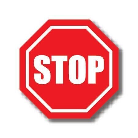 Ergomat 32in OCTAGON SIGNS - Stop DSV-SIGN 1024 #0006 -UEN